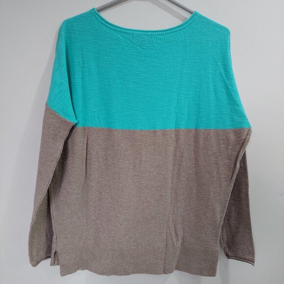 Banana Republic Color-Block Sweater Women's Oversize S. - Picture 2 of 9